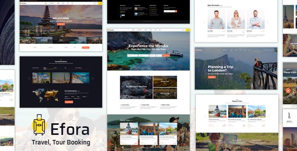 Efora Travel Agency WordPress Theme