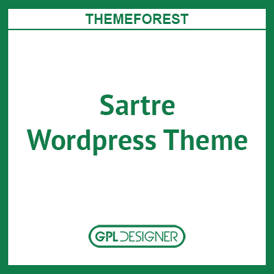 Sartre Responsive Multipurpose WordPress Theme For Creatives