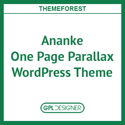 Ananke One Page Parallax WordPress Theme