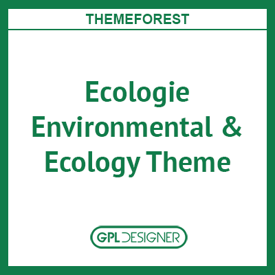 Ecologie – Environmental & Ecology WordPress Theme