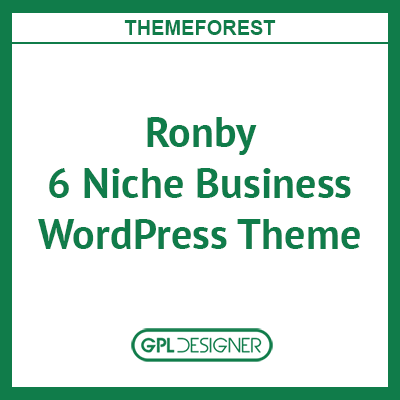 Ronby | 6 Niche Business Multi Purpose WordPress Theme