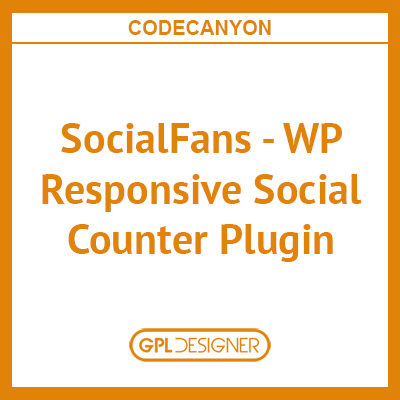 SocialFans WP Responsive Social Counter Plugin