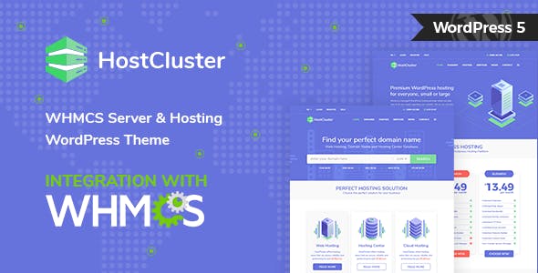 HostCluster WHMCS Server & Hosting Theme