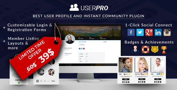 UserPro User Profiles with Social Login