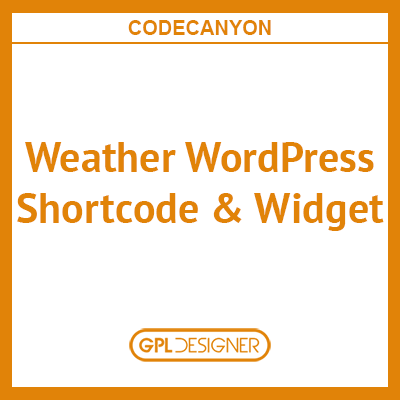 Weather WordPress Shortcode & Widget