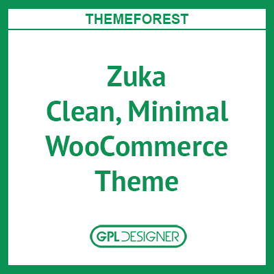 Zuka Clean, Minimal WooCommerce Theme