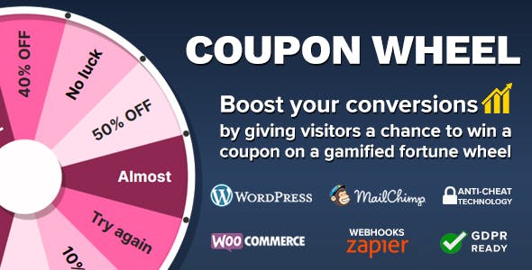 Coupon Wheel For WooCommerce and WP