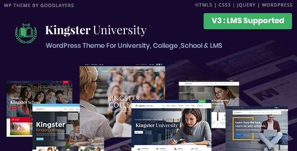 Kingster University, College & School Theme