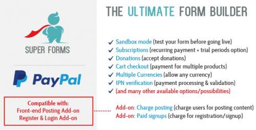Super Forms PayPal Addon