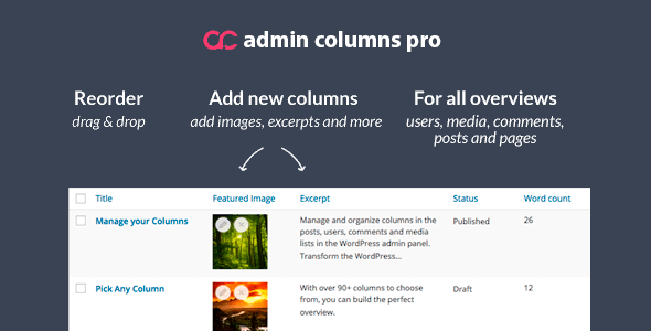 Admin Columns Pro Plugin