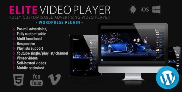 Elite Video Player WordPress plugin