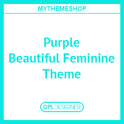 Purple Beautiful Feminine Theme