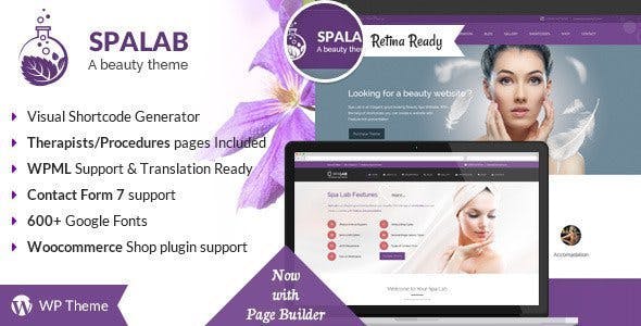 Spa Lab Beauty Salon, Spa WordPress Theme