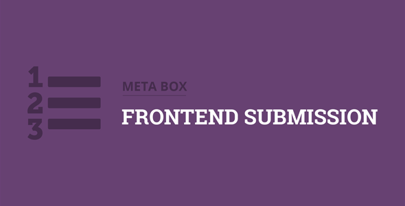 Meta Box Frontend Submission Extension