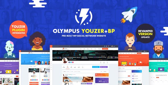 Olympus Social Networking Theme