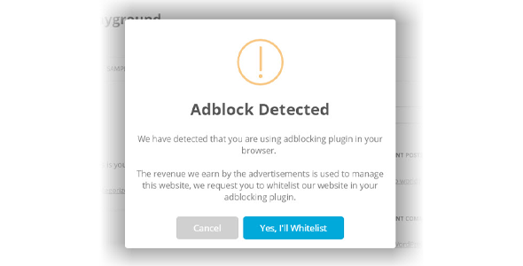 Simple Adblock Notice Pro