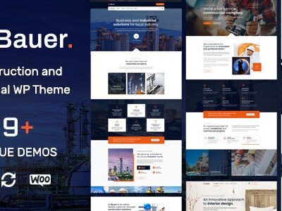 Bauer Construction And Industrial WordPress Theme