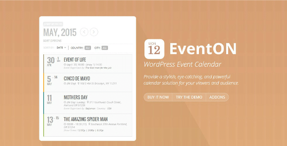 EventON Ticket Variations And Options