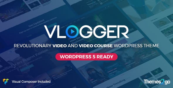 Vlogger Video and Tutorials Theme