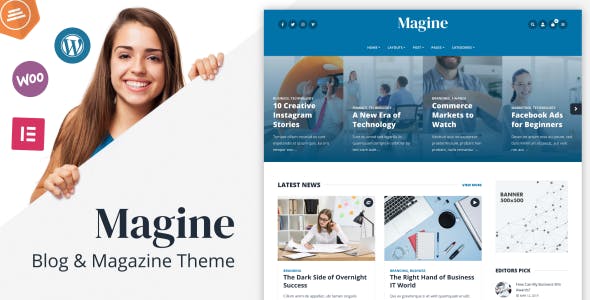 Magine Business Blog WordPress Theme