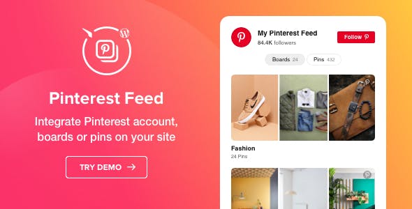 Pinterest Feed WordPress Pinterest Plugin