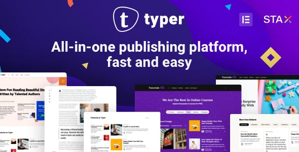 Typer Blog And Multi Author Theme