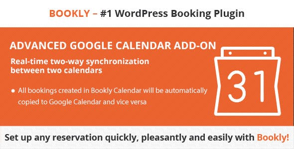 Bookly Advanced Google Calendar Addon