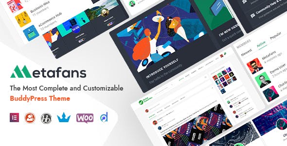 MetaFans Community and Social Theme