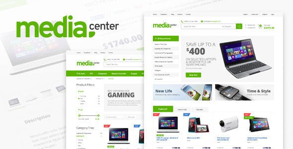 MediaCenter Electronics Store Theme