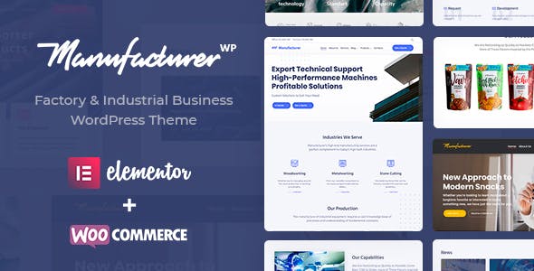Manufacturer Factory Industrial Theme