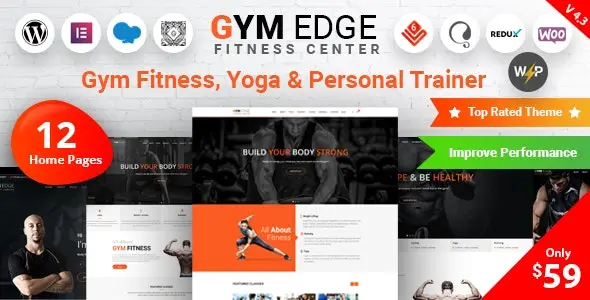 Gym Edge Fitness WordPress Theme