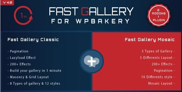 Fast Gallery for Visual Composer Plugin