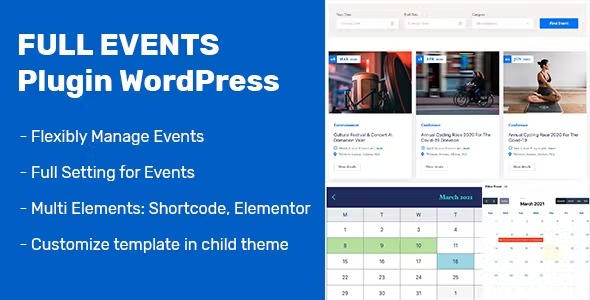 FullEvents Event WordPress Plugin