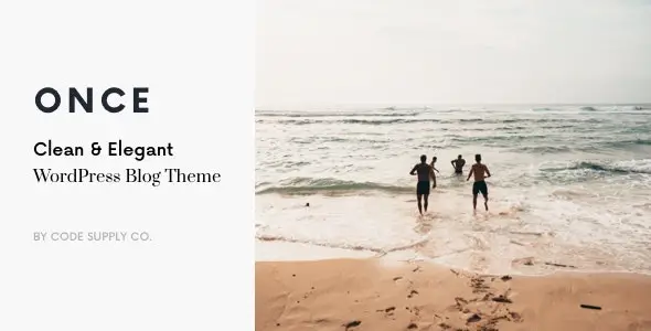 Once Clean and Elegant Blog Theme