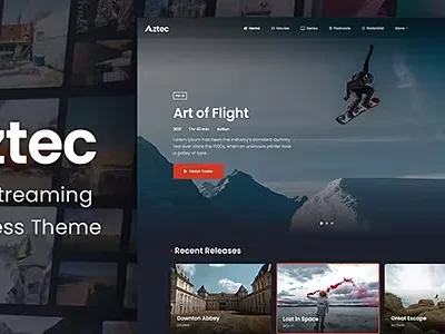 Aztec Video Streaming and Membership Theme