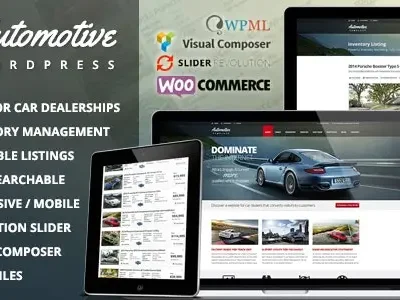 Automotive Car Dealership Business Theme