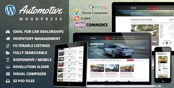 Automotive Car Dealership Business Theme