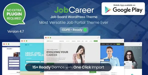 JobCareer Job Board Responsive Theme