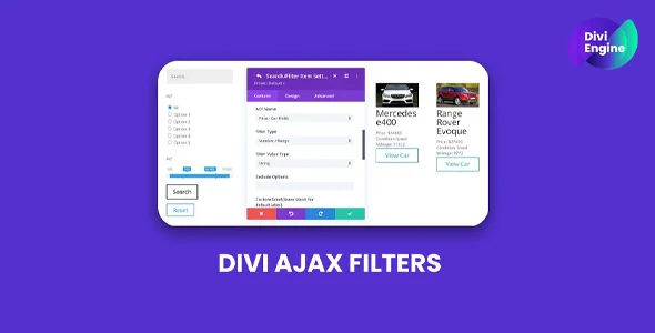 Divi Ajax Filter Plugin
