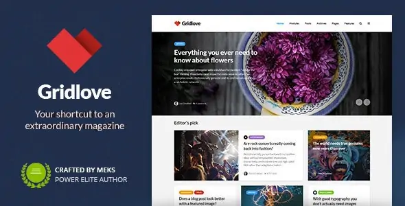 Gridlove News Portal and Magazine Theme