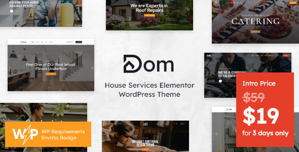 Dom House Services WordPress Theme