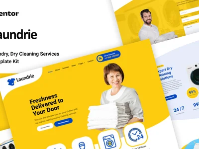 Laundrie Laundry Dry Cleaning Services Elementor Kit