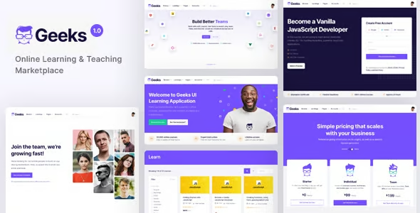 Geeks Online Learning Marketplace Theme